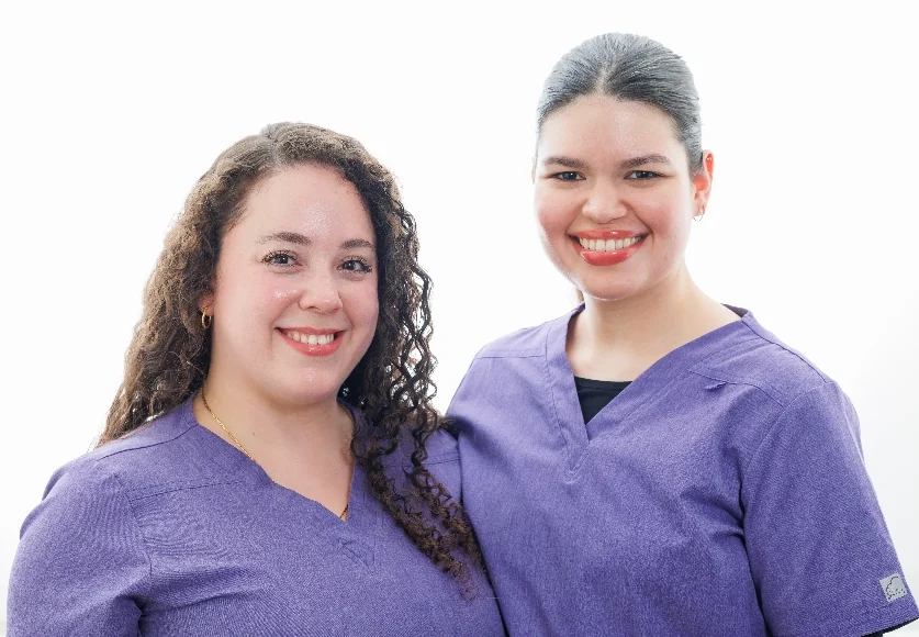 Two members of our team
